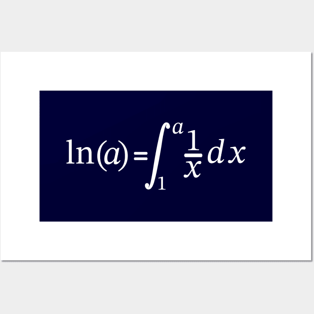 Natural Log Integral Calculus And Math Wall Art by Rewstudio